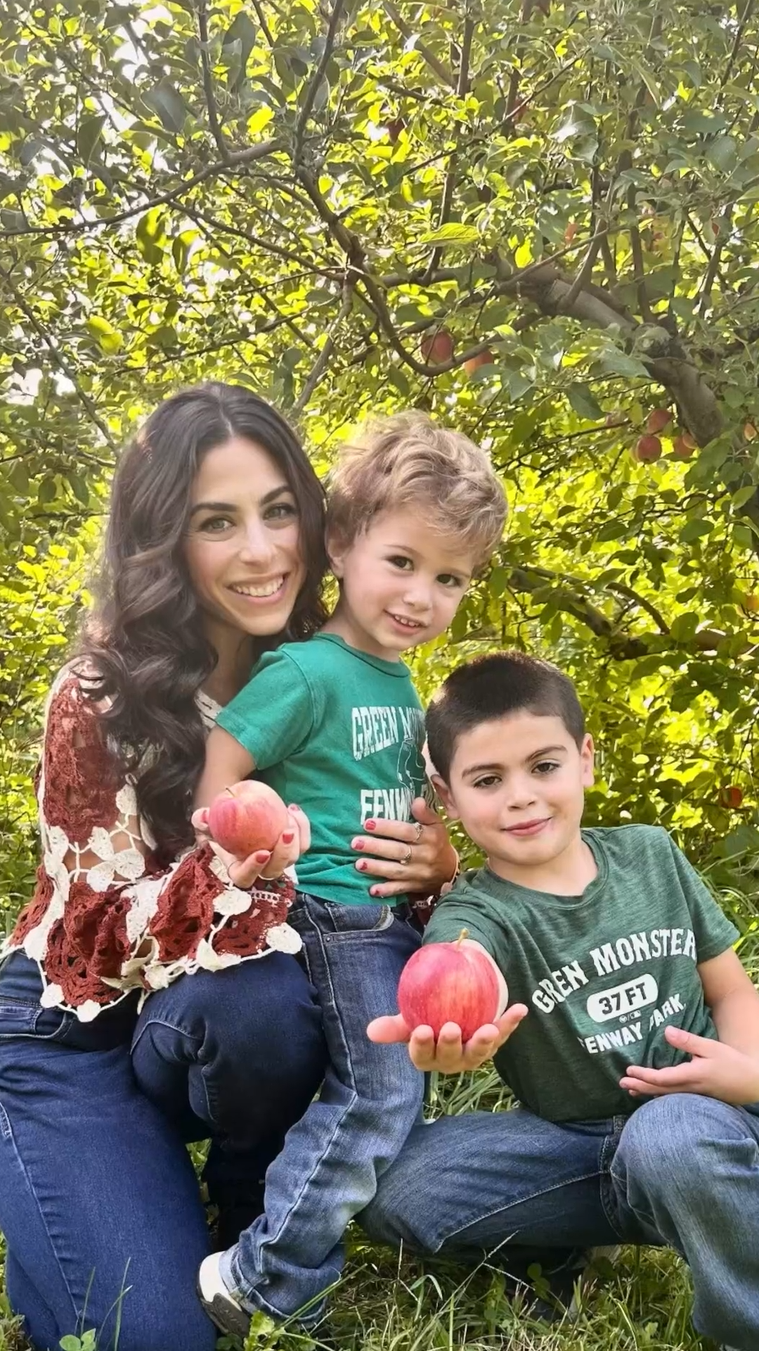 Family with children outdoors